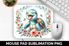 Cute Animals Mouse Pad Bundle, Sublimation Mouse Pad PNG Product Image 15