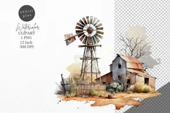 Farm clipart, Farmyard clipart, Barn clipart Product Image 1