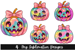 4 Halloween Pumpkine PNG | Spooky Season Png Product Image 1