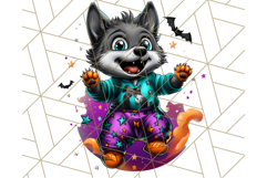 Pumpkin Party Halloween Clipart PNG, Cute Spooky Elements Product Image 5