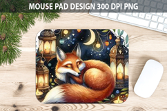 Fox Mouse pad Sublimation - Thanksgiving Animal PNG Design Product Image 1