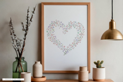 Spring Floral Hearts Frames Clipart Product Image 7