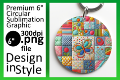 Gorgeous Circle Design Sublimation Template , Patchwork Product Image 1