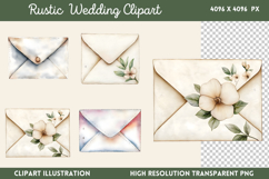 Rustic Wedding Clipart PNG Product Image 1