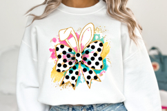 Easter Bunny &amp; Bow Svg Design | Sublimation Product Image 1