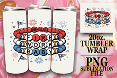 Enchanted Journeys 20oz tumbler wrap, Patriotic Product Image 1