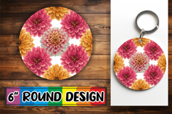 Unique Round Ornaments Design, Flower Pattern Product Image 1