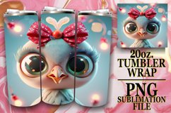 3D Christmas Tumbler Wrap for 20oz Sublimation PNG Product Image 1