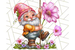 Gnomes at Work Clipart PNG, Cute Gnomes PNG Illustration Product Image 5