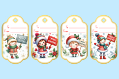 Printable Christmas Gift Tags with Merry Christmas sign Product Image 2