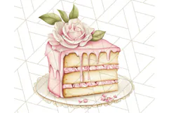 Pastel Tea Clip Art PNG with Sweets and Floral Accents Png Product Image 5