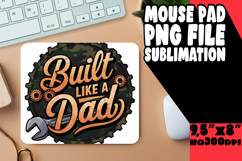 Cozy Mouse Mat Design Sublimation, Father's Day Product Image 1