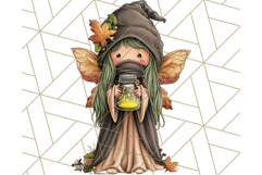 Halloween Fairy Clipart PNG, Spooky Cute Character Art Product Image 5