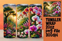20oz Tumbler Wrap for Personalization , Flower Product Image 1