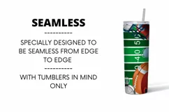 Football Dad Tumbler | Sublimation | Taper | Straight Product Image 2
