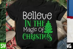 Believe in the Magic of Christmas SVG Cut File,Christmas SVG Product Image 3