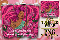 ENCHANTING DREAMS 20oz TUMBLER WRAP, Praying Woman Product Image 1