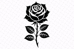 Rose Svg Design | Flower Svg | Svg Cut File Product Image 1