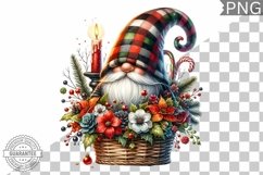 Christmas Gnome Sublimation - Clipart PNG Design Product Image 1