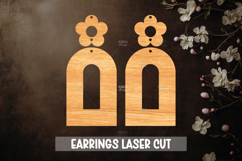 Summer Style Laser Cut Earrings SVG File Product Image 1