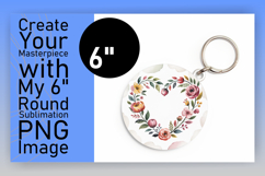 Unique Circle Design Car Coaster Template , Flowers Heart Product Image 1