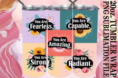 Uplifting Vibes 20oz tumbler wrap, Quote Product Image 1