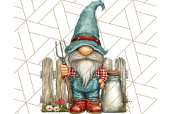 Farmer Gnome Clipart, Cute Farm Gnomes PNG Illustrations Product Image 5