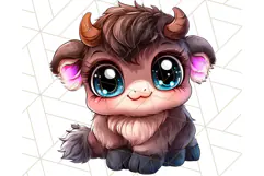 Farm Animals Kawaii Clipart PNG, Cute Barnyard Animal Product Image 5