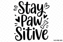Stay Paw sitive Svg | Svg Cut Files | Digital Download Product Image 1
