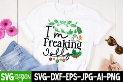 I&#039;m Freaking Jolly SVG Cut File , Christmas SVG Quotes Product Image 2