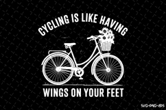 Cycling is like having wings on your feet SVG | Rider Svg Product Image 1