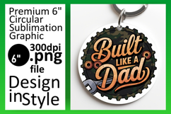 Dynamic Circle Design Coaster Template , Father&#039;s Day Product Image 1