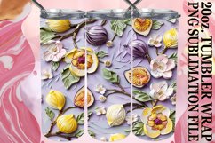 Flower and Fruit Pattern 20oz Wrap Product Image 1