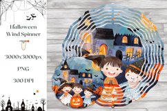 Kids Halloween Wind Spinner, Halloween Pumpkins Sublimation Product Image 1