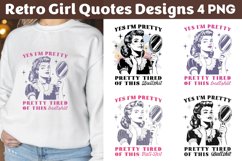 Retro Girl Quotes Designs png Product Image 1
