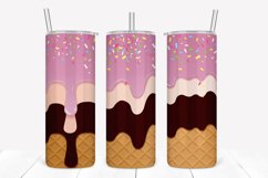 Caramel 20oz Skinny Tumbler Sublimation Product Image 1