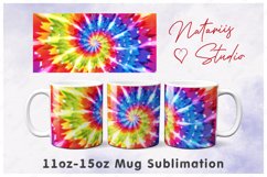 Rainbow TIE DYE Mini Bundle - Tumbler, Mug, Coaster Product Image 3
