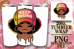 ENCHANTING VIBES 20oz TUMBLER WRAP, Black Woman Product Image 1