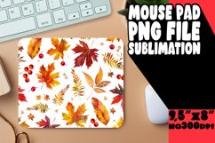 Cozy Autumn Mouse Pad Design with Watercolor Product Image 1