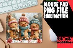 Winter Mouse Pad Gingerbread Man Holiday Product Image 1