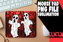 Vibrant Autumn Stained Glass Mouse Pad Design Product Image 1