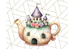 Princess Tea Party PNG Clipart with Teacups & Fancy Treats Product Image 5