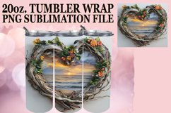 Countryside Charm: Wood Heart Sublimation Product Image 1