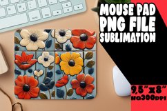 Summer Petal Sublimation Mouse Pad Design PNG Product Image 1