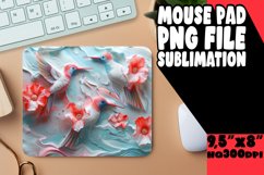 3D Marble and Flower Pattern Mouse Pad Sublimation Product Image 1