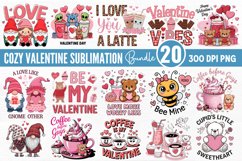 Cozy Valentine Sublimation Bundle PNG Product Image 1