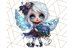 Halloween Fairy Clipart PNG, Cute Chibi Fairy Art Clip Art Product Image 5