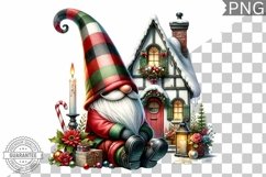 Christmas Gnome Sublimation - Clipart PNG Design Product Image 1