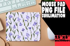 Spring Pastel Flower Mouse Pad Pattern Design PNG Product Image 1