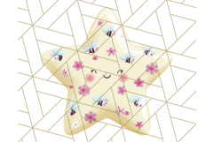 Cute Puffy Star Clipart PNG, 3D Glossy Pastel Stars Clip Art Product Image 5